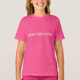 T-shirt Spectaculaire, rose cool blanc