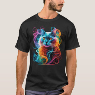 T-shirt Spectral Anime Chat dans une explosion de fumée vi