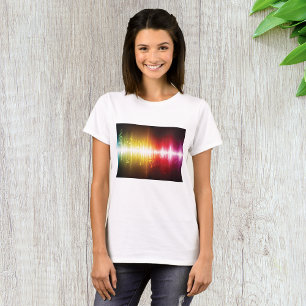 T-shirt Spectre musical Soundwave Vibrant Audio Visualizer
