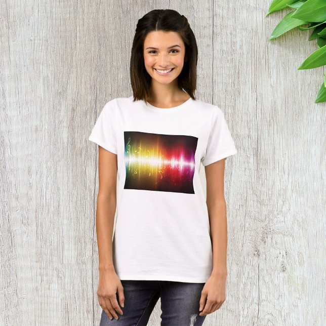 T-shirt Spectre musical Soundwave Vibrant Audio Visualizer (Créateur téléchargé)