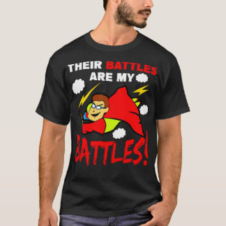 T-shirt SPED enseignant Leurs batailles sont mes batailles