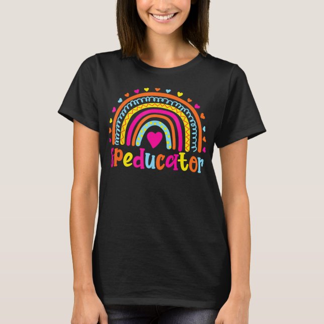 T-shirt Speductor arc-en-ciel Enseignement spécial (Devant)