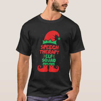 T-shirt Speech Therapy Elf Squad SLP Speech Therapist Chri