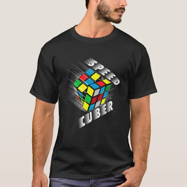 T-shirt Speed Cuber Puzzle Cube s Magic Boys Girls (Devant)