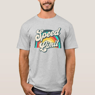 T-shirt Speed Limit Retro Rainbow Concert Fan Club