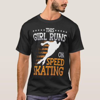 T-shirt Speed Skating Skates Short Track Skater Workout Tr
