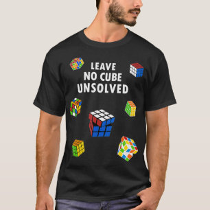 T-shirt Speedcuing Ne laissez aucun cube Non résolu Speeds