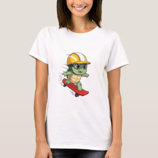 T-shirt Speeding Skater Turtle Character
