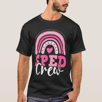 T-shirt SPEW Crew rose arc-en-ciel Éducation spéciale Reto