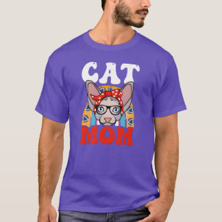 T-shirt Sphyn Chat Bandana Chat Maman garçon