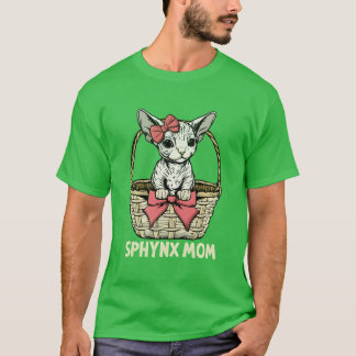 T-shirt Sphyn Chat Maman Sphyn Chat Cadeau Femmes Sphyn Ch