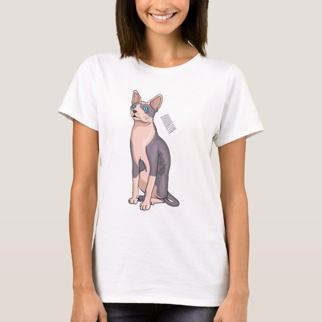 T-shirt Sphynx cat (Devant)