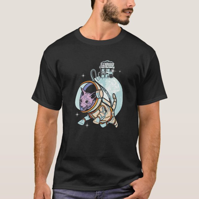 T-shirt Sphynx Cat Astronaut Space Galaxy Cats Owner (Devant)