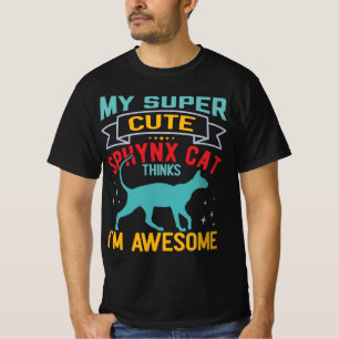 T-shirt Sphynx Chat canadien sans cheveux amusant