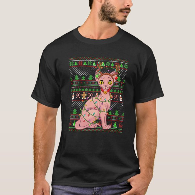 T-shirt Sphynx Famille Amoureux des chats Correspondant Sp (Devant)