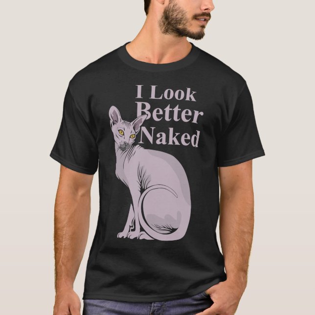T-shirt Sphynx Funny Cat Kitten Gift (Devant)