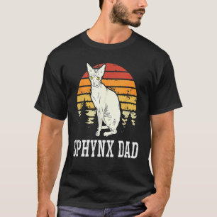 T-shirt Sphynx Papa Feline Chat sans cheveux Kitten