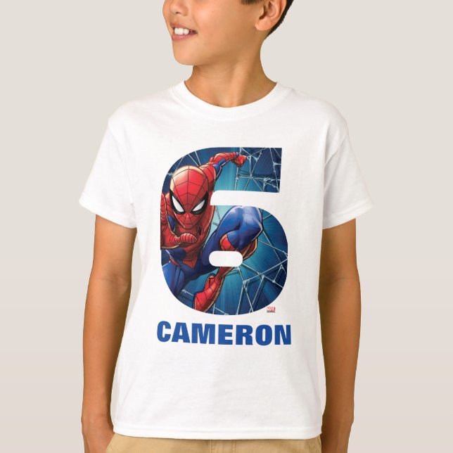 T-shirt Spider-Man | Anniversaire de Super Hero (Devant)