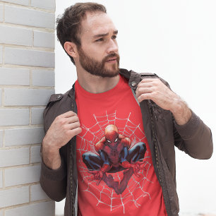 T-shirt Spider-Man   Assis Dans Un Web