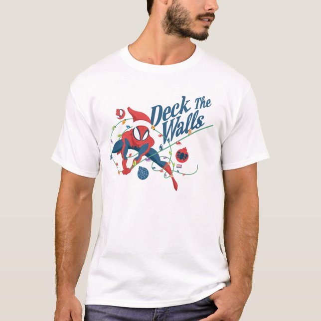 T-shirt Spider-Man "Deck The Walls" (Devant)