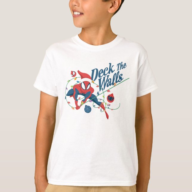 T-shirt Spider-Man "Deck The Walls" (Devant)
