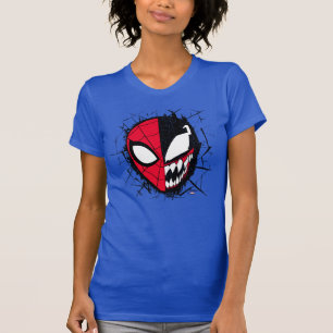 T-shirt Spider-Man Homme-araignée double et visage de ve