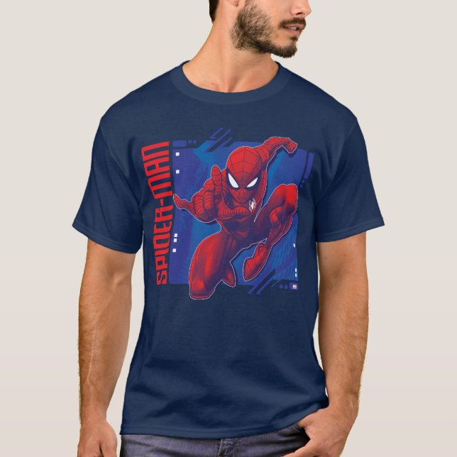 T-shirt Spider-Man | Insigne de caractère haute technologi (Devant)