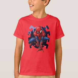 T-shirt Spider-Man Sortant De Spider Graphic