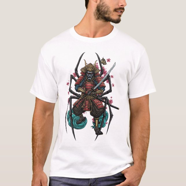 T-shirt Spider Samurai Warrior   (Devant)