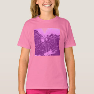T-shirt Spider Web en rose et violet