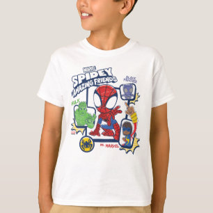 T-shirt Spidey et ses amis incroyables Graphique au crayon