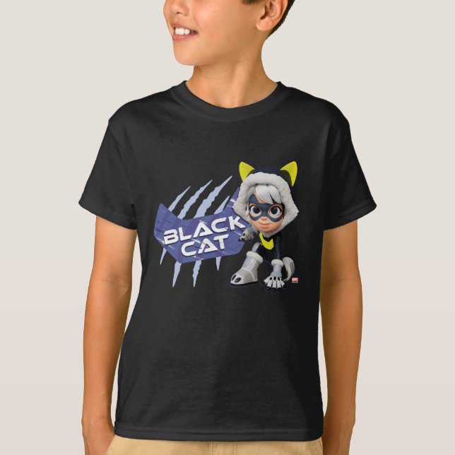 T-shirt Spidey et ses Extraordinaires amis Black Cat (Devant)