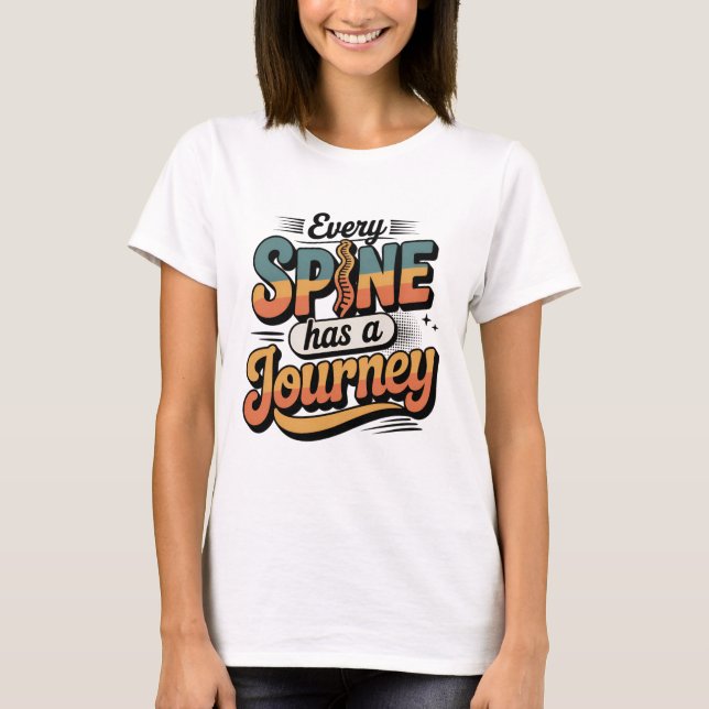 T-shirt Spine Care Journey and Body Alignment (Devant)