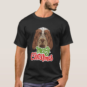 T-shirt Spinone Italiano chien de Noël mignon