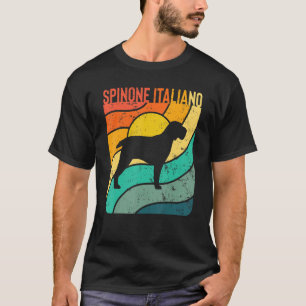 T-shirt Spinone Italiano Coucher de soleil Vintage Maman P