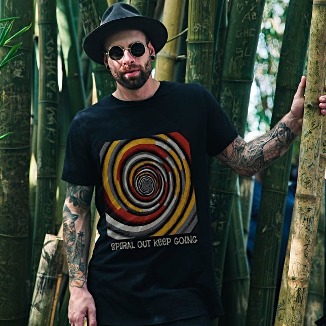 T-shirt Spiral Sortir Continuer - Outil Art Rétro (Créateur téléchargé)