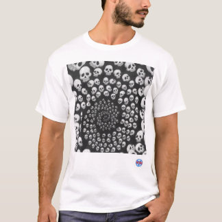 T-shirt Spirale de crâne