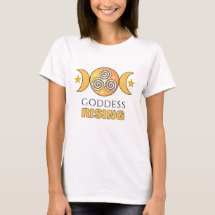 T-shirt spirale de la déesse se lèvent sur trois l