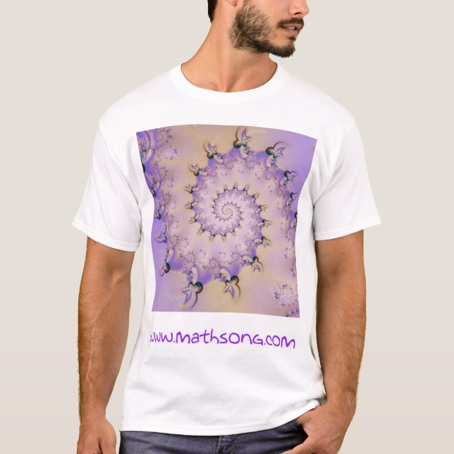 T-shirt Spirales de lavande (Devant)