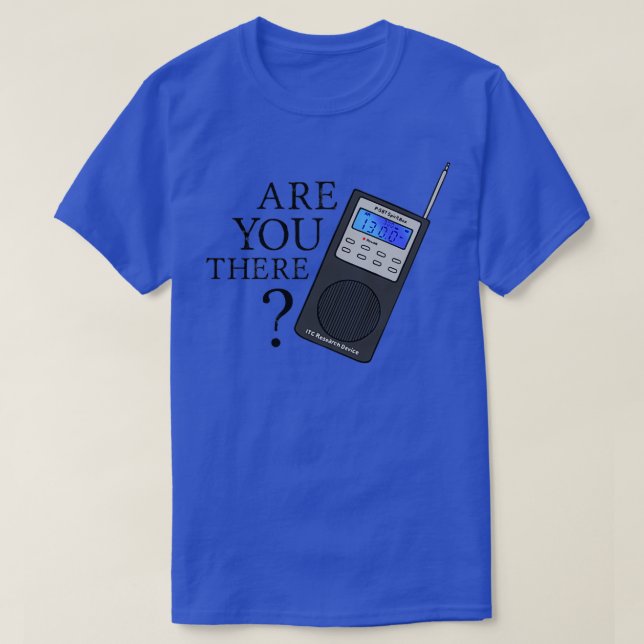 T-shirt Spirit box phasmophobia Êtes-vous là (Design devant)