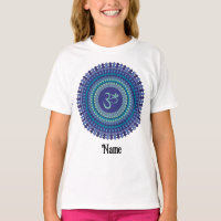 Spirituel Mandala Om Purple Aqua Bleu Customisé
