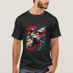 T-shirt Spitfire Aviateur Pilote Warbirr Militaire