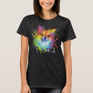 T-shirt Splash Art Chihuahua mignonne Hommes Femmes Enfant