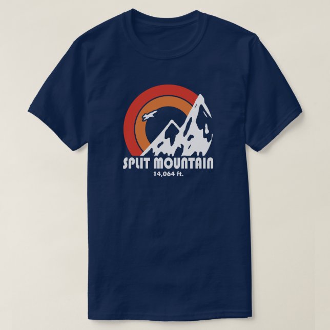 T-shirt Split Mountain California Sun Eagle (Design devant)