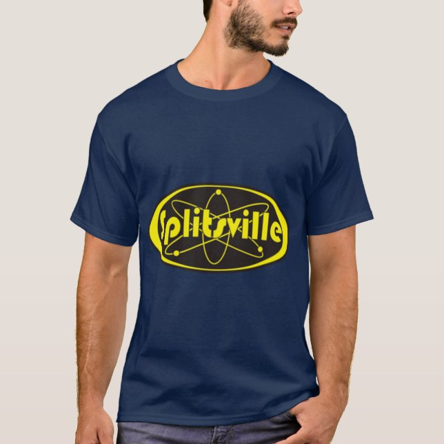 T-shirt Splitsville black yellow Oversized (Devant)