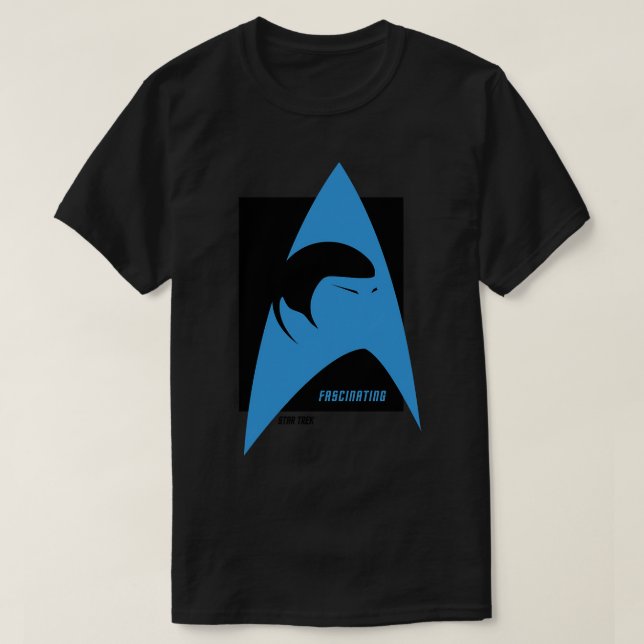 T-shirt Spock Fascinant Original Blue (Design devant)
