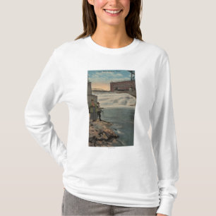 T-shirt Spokane, WA - pêche de couples des automnes