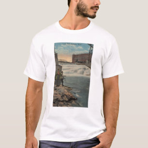 T-shirt Spokane, WA - pêche de couples des automnes