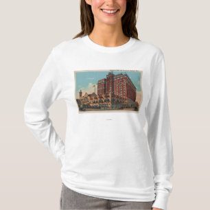 T-shirt Spokane, WA - vue de l'hôtel #1 de Davenport