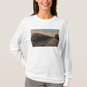 T-shirt Spokane, WA - vue de N. Pacific Train et dépôt